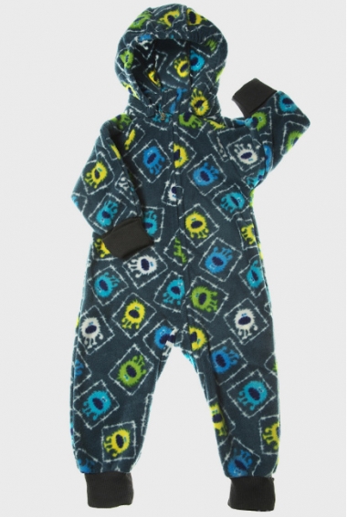 Флисовая поддева (комбинезон) Comfort, монстрики