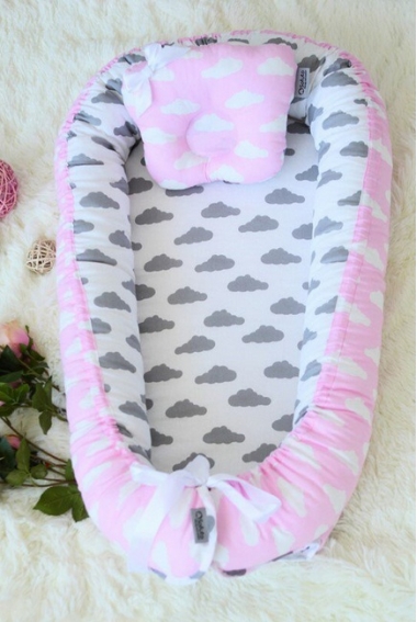 Гнездышко-кокон для новорожденных Babynest Rose Ashes Гнездышко-кокон для новорожденных Babynest Rose Ashes