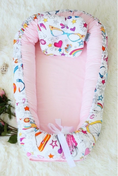 Кокон-гнездышко для новорожденных Babynest Holiday Roses