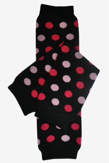 Слингогетры (гетры для детей) "Dots Black Pink"