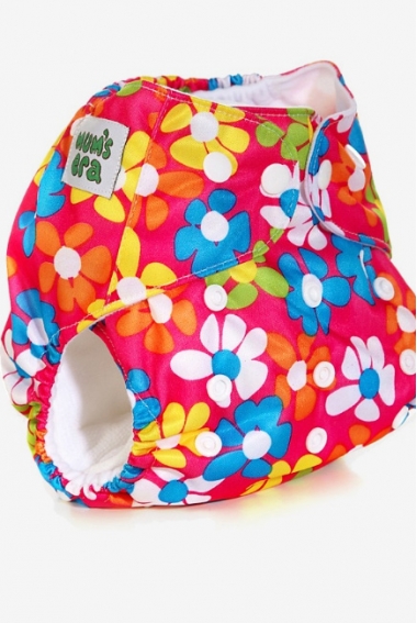 Многоразовый подгузник Mums Era, Ромашки (с 2 вкладышами)
