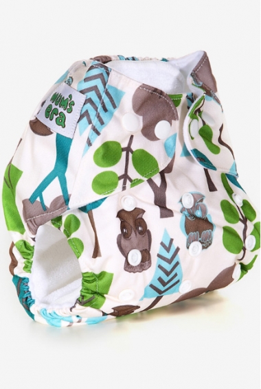 Многоразовый подгузник Mums Era, Филины (с 2 вкладышами)