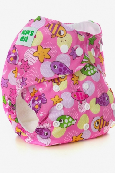 Многоразовый подгузник Mums Era, Рыбки (с 2 вкладышами)