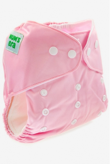Многоразовый подгузник Mums Era, розовый (с 2 вкладышами)