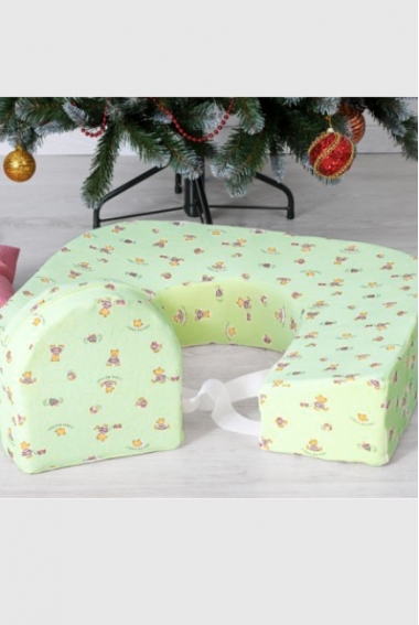 Подушка для кормления двойни «Milk Rivers Twins» с дополнительной подушкой для спины нежно-желтая