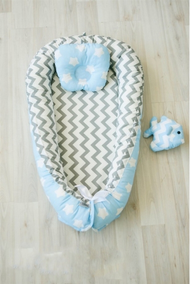 Кокон-гнездышко для новорожденных Babynest Frosty Morning