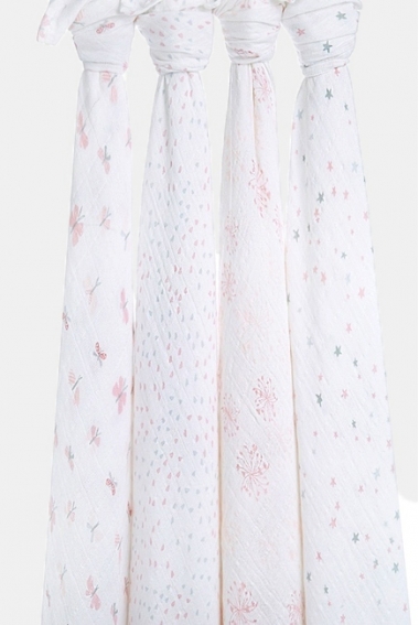 Муслиновые пеленки для новорожденных Aden&Anais, большие, набор 4, Lovely Reverie