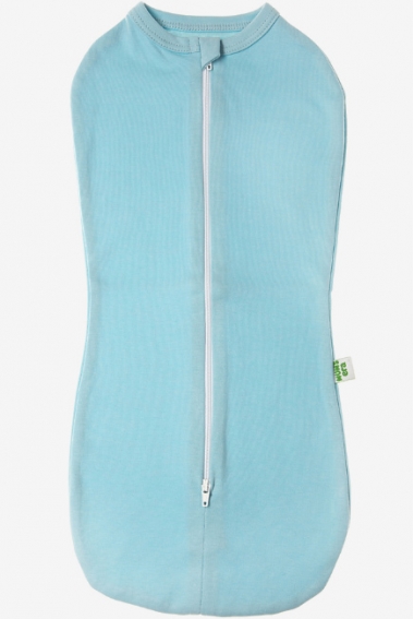 Пеленка-кокон для новорожденных трикотажный, голубой