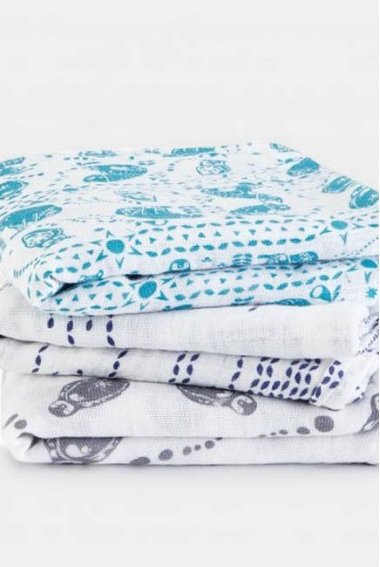 Муслиновые пеленки для новорожденных Aden&Anais средние, набор 3, Musy Kindred