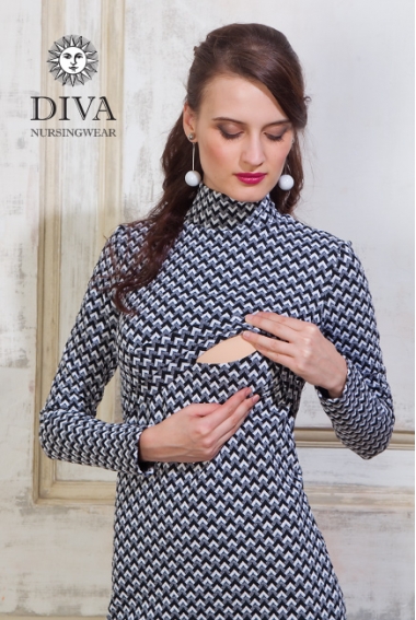 Платье для кормящих Diva Nursingwear Simone, принт Greco