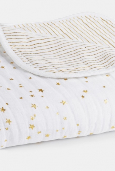 Муслиновое одеяло Aden&Anais, мерцающее, Metallic Gold