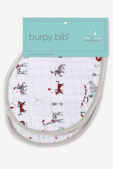 Слюнявчик Aden&Anais, набор из 2 штук, Wintage Circus Print