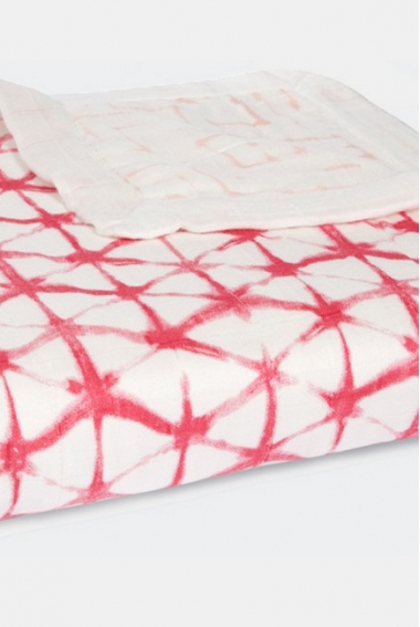 Одеяло бамбуковое Aden&Anais, Berry Shibori