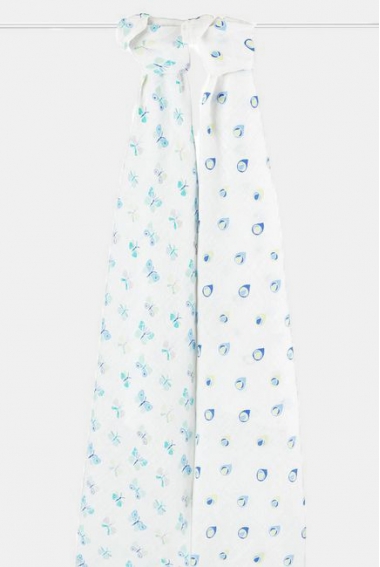 Муслиновые пеленки Aden&Anais для новорожденных большие, набор 2, Mariposa