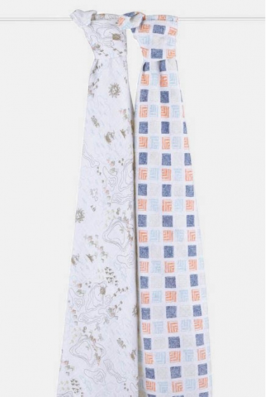 Муслиновые пеленки Aden&Anais для новорожденных большие, набор 2, Warrior Finn