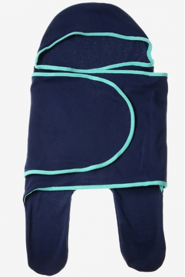 Пеленка кокон для новорожденных (комбинезон-конверт), нэви