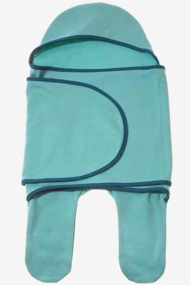 Пеленка кокон для новорожденных (комбинезон-конверт), васаби