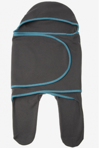 Пеленка кокон для новорожденных (комбинезон-конверт), антрацит