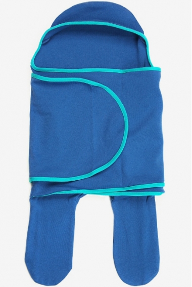 Пеленка кокон для новорожденных (комбинезон-конверт), деним