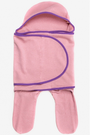 Пеленка кокон для новорожденных (комбинезон-конверт), коралл