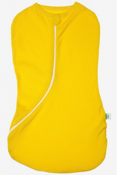 Пеленка-кокон для новорожденных трикотажный, желтый