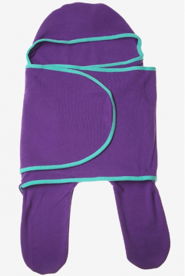 Пеленка кокон для новорожденных (комбинезон-конверт), аметист