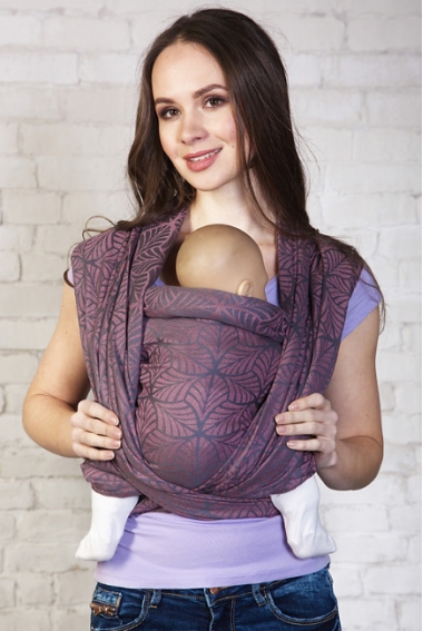 Слинг-шарф с бамбуком Jungle, орхидея