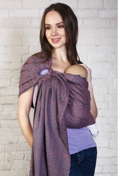 Слинг с кольцами с бамбуком Jungle, орхидея