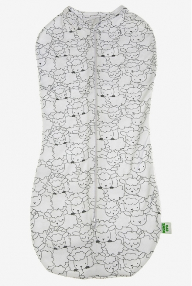 Пеленка-кокон для новорожденных трикотажный, овечки