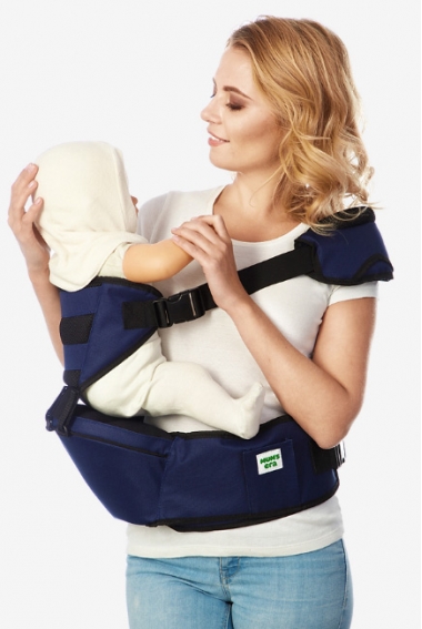 Хипсит со спинкой Comfort Mums Era, синий-черный