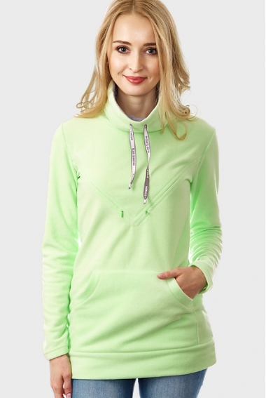 Толстовка для кормящих и беременных из флиса Olimpius, зеленый