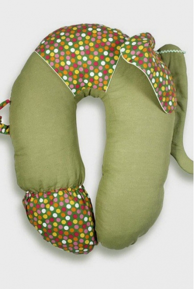 Подушка для беременных и кормящих "Слон Радостный", желтый