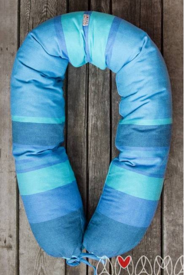 Подушка для беременных и кормящих "Путешественница", бирюзовый