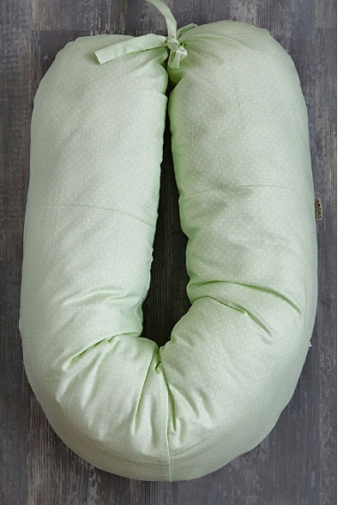 Подушка для беременных и кормящих и "Лёгкая на подъём" 150см, зеленый