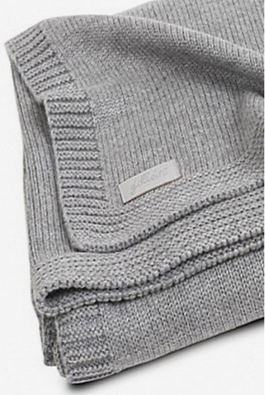 Вязаный плед для новорожденных Jollein Natural, серый