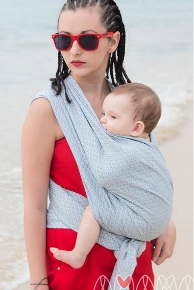 Слинг-шарф Амама «Мэнкэрэ», жемчужный