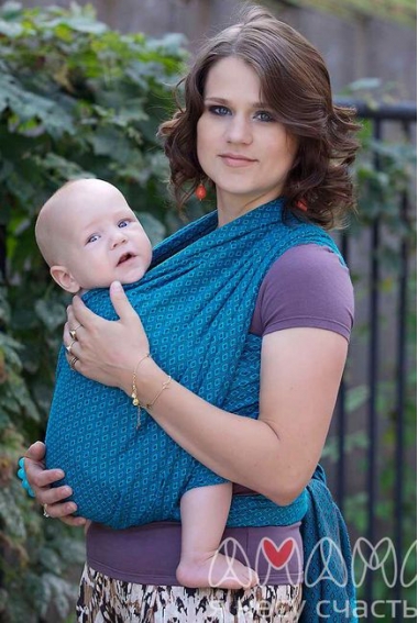 Слинг-шарф Амама «Мэнкэрэ», бирюзовый