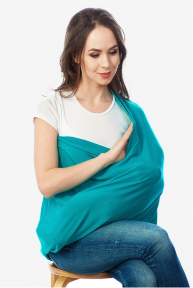 Накидка для кормления "Бэлла" изумруд Накидка для кормления "Бэлла" изумруд