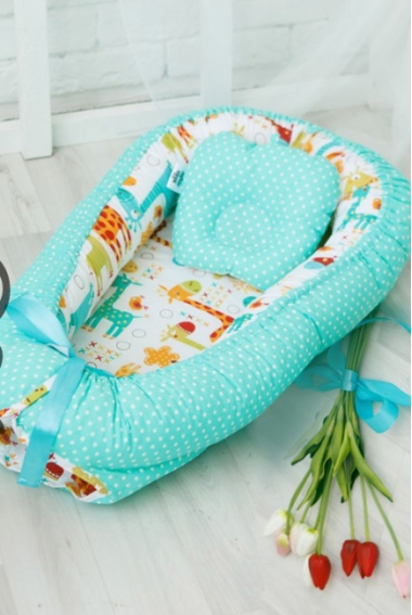 Гнездышко-кокон для новорожденных Babynest Giraffe Гнездышко-кокон для новорожденных Babynest Giraffe
