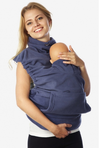 Слингонакидка флисовая Molly, серо-голубой