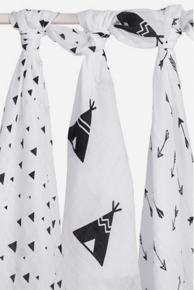 Муслиновые пеленки для новорожденных Jollein большие, Indians