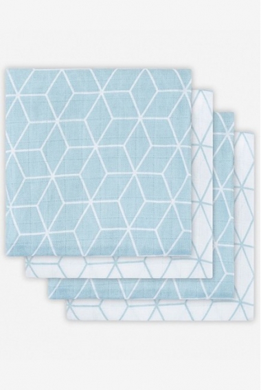 Муслиновые пеленки для новорожденных Jollein средние, Graphic Stone Green