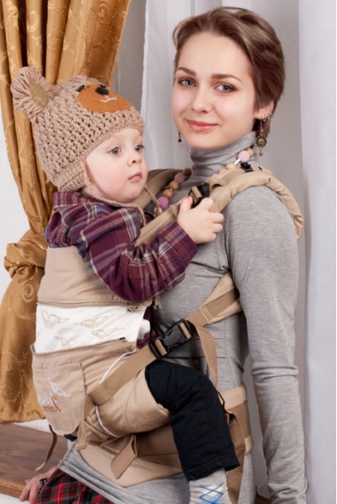 Эрго-рюкзак My Baby Style, бежевый