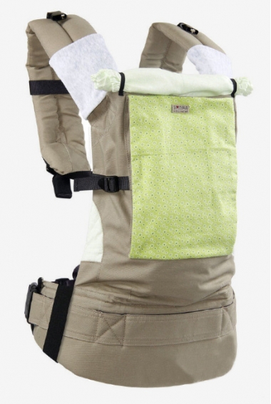 Эрго-рюкзак Classic, цветы на зеленом