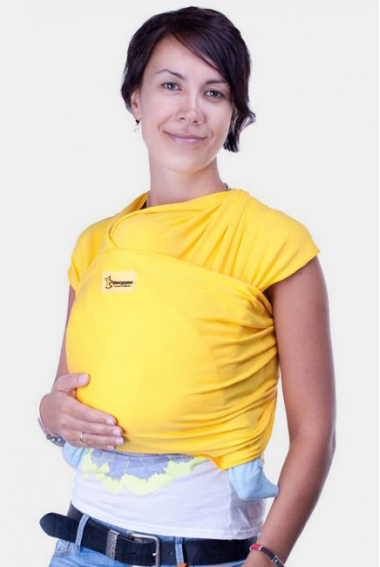 Слинг-шарф трикотажный Kengurusha Classic, цвет солнечный