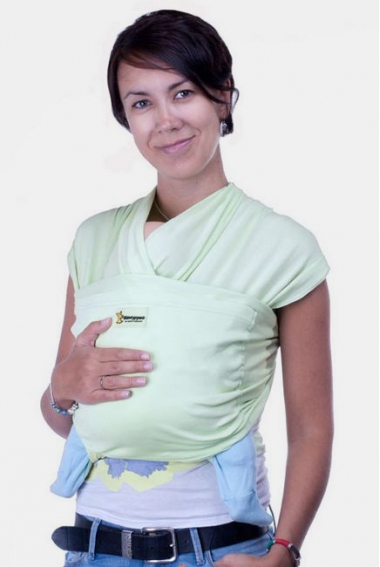 Слинг-шарф трикотажный Кенгуруша Style, фисташка