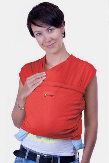 Трикотажный слинг Кенгуруша Style, коралл