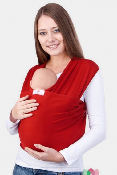 Трикотажный слинг-шарф Mammalia, рубин