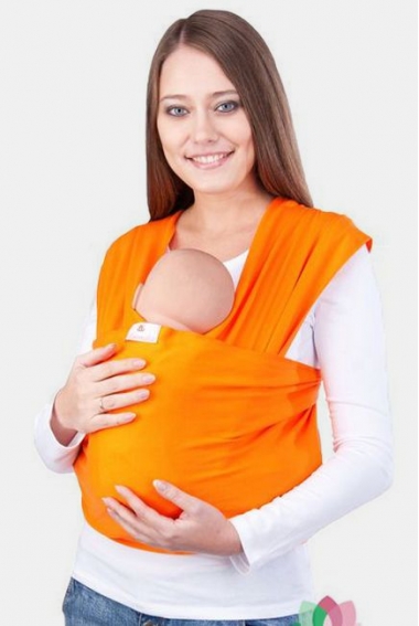 Трикотажный слинг Mammalia, цвет оранжевый