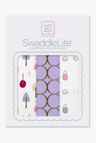 Набор пеленок SwaddleDesigns Swaddle Lite Cute & Calm Lavender